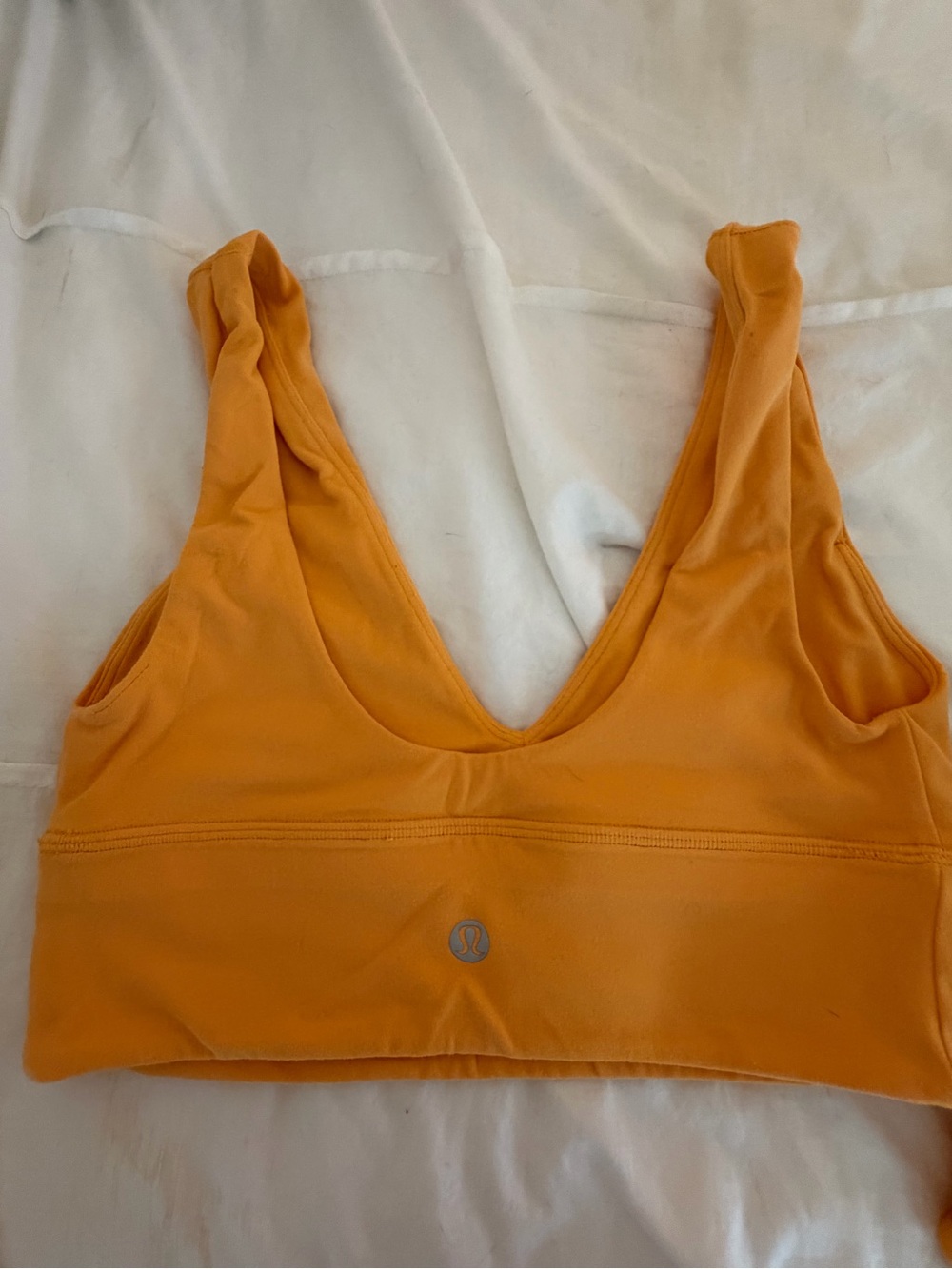 Lululemon Orange Align V-Neck Sports Bra Size 2 & Align 28’ Size 4 Legging Set - Picture 4 of 9